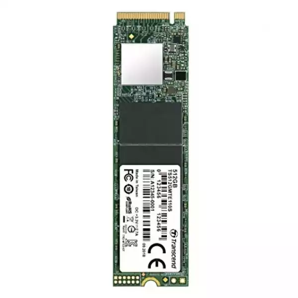 Transcend 512GB, M.2 2280, PCIe Gen3x4, 3D TLC, DRAM-less