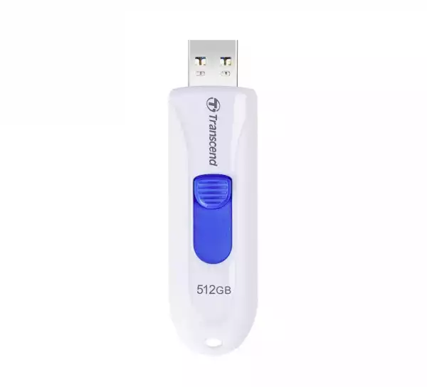 Transcend 512GB, USB3.1, Flash Drive, Capless, White