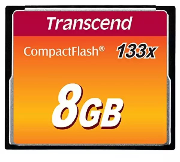 Transcend 8GB, CF Card, MLC, 133X Transcend 8GB, CF Card, MLC, 133X