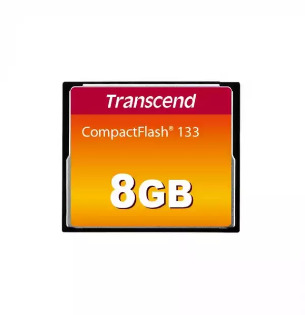 Transcend 8GB, CF Card, MLC, 133X