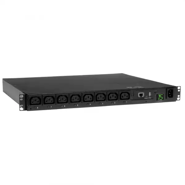Tripp Lite by Eaton 2.5kW Single-Phase 208/230V Switched PDU - LX Platform, 8 C13 Outlets, C14 Input 2m Cord, 1U Rack-Mount, TAA