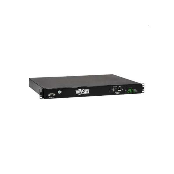 Tripp Lite by Eaton 3.8kW Single-Phase Switched Automatic Transfer Switch PDU, Two 200-240V C20 Inlets, 8 C13 & 2 C19 Outputs, 1U, TAA