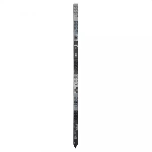 Tripp Lite by Eaton 3-Phase Local Metered PDU, 23kW, 42 208-240V outlets (36 C13, 6 C19), IEC309 32A Red (3P+N+E) 360-415V Input, 0u vertical, TAA