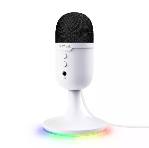 TRUST GXT234W Yunix, USB Microphone, White
