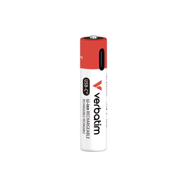 Verbatim AAA USB-C Rechargeable Battery (Pack of 4)