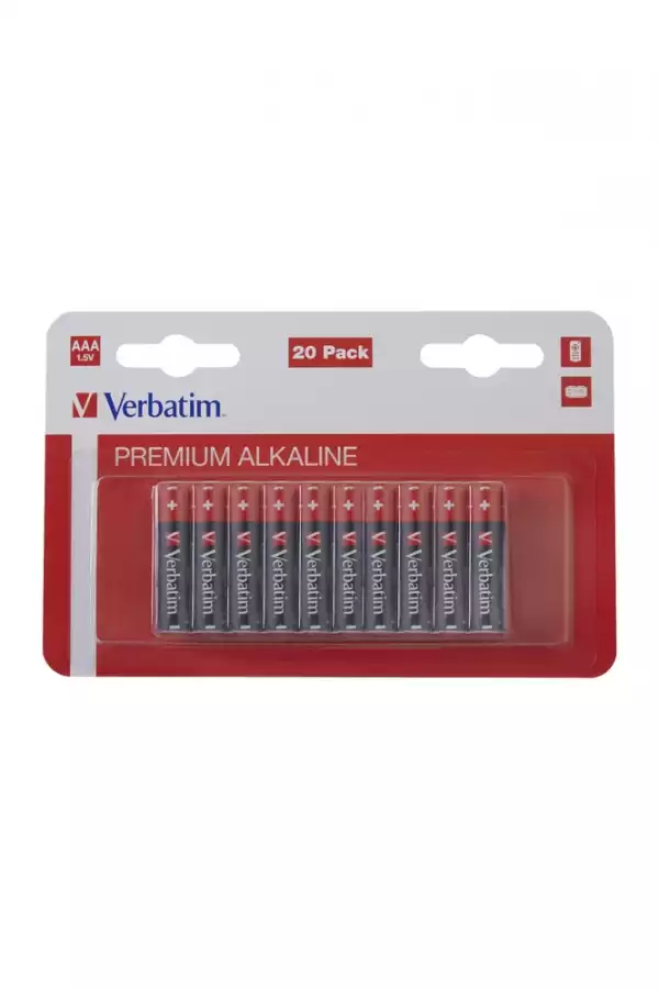 Verbatim ALKALINE BATTERY AAA 20 PACK (HANGCARD)