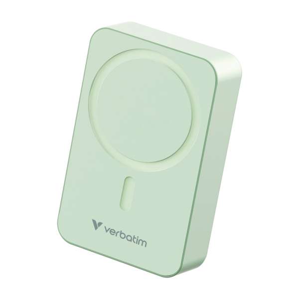 Verbatim Charge "n" Go Essentials Power Bank Magnetic Wireless 20000mAh Green