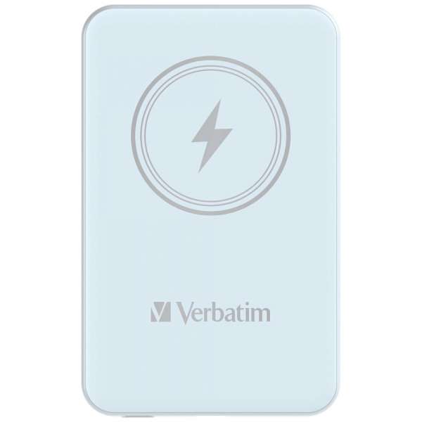 Verbatim MCP-5BE Power Pack 5000 mAh with UBS-C PD 20W / Magnetic Wireless Charging 15W Blue