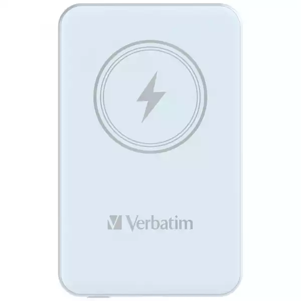 Verbatim MCP-5BE Power Pack 5000 mAh with UBS-C PD 20W / Magnetic Wireless Charging 15W Blue