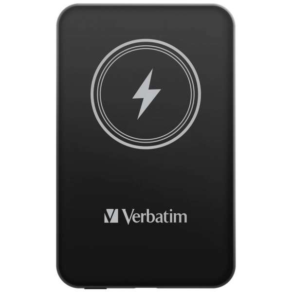 Verbatim MCP-5BK Power Pack 5000 mAh with UBS-C PD 20W / Magnetic Wireless Charging 15W Black