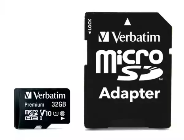 Verbatim Premium micro SDHC 32GB Class 10 (Incl. Adaptor)