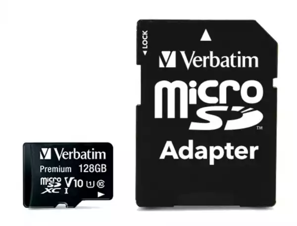 Verbatim Premium micro SDXC 128GB Class 10 (Incl. Adaptor)