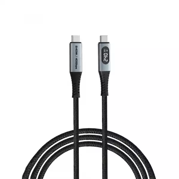 Verbatim Sync & Charge USB-C to USB-C 240W 40 Gbps Display 120 cm