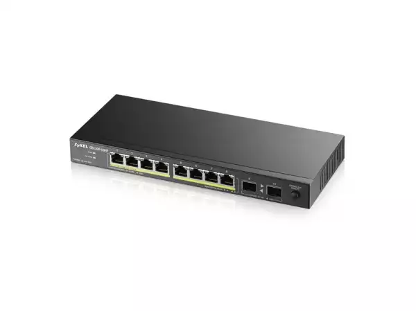 ZyXEL GS1100-10HP v2, unmanage PoE 8x Gigabit, 2x Fiber Uplink, 120 Watt PoE