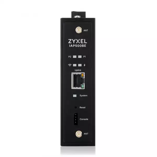 ZyXEL IAP500BE, BE5000, Dual Radio 2x2 MU-MIMO, PoE+ (802.3at), Industrial AP, DIN Rail mounted Standalone/Nebula Cloud Managed, DC Power