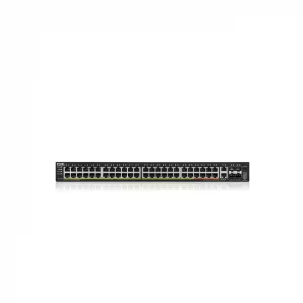 ZyXEL XGS2220-54HP, L3 Access Switch, 600W PoE, 40xPoE+/10xPoE++, 48x1G RJ45 2x10mG RJ45, 4x10G SFP+ Uplink, incl. 1 yr NebulaFlex Pro