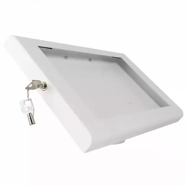 Универсална защитна кутия за тъч екран OMB TABLEX HOUSING 13-15 inch, Max 10kg, 360 degree rotation, Anti-Theft Key locking system, Hidden Cables, White, product code: 04507