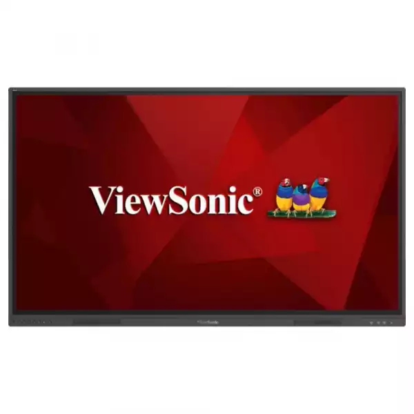 Дисплей ViewSonic IFP65G1, 65" DLED, Ultra Fine Touch Technology, 16:9, 4K UHD 3840x2160, 450cd/m2, 5000:1, 8ms, Slim bezel, All-in-one USB port, Light Sensor, VGA, 3x HDMI, RS232, LAN, USB-C, 6x USB, OPS slot, Speakers, Top Camera Plate, VESA, Black