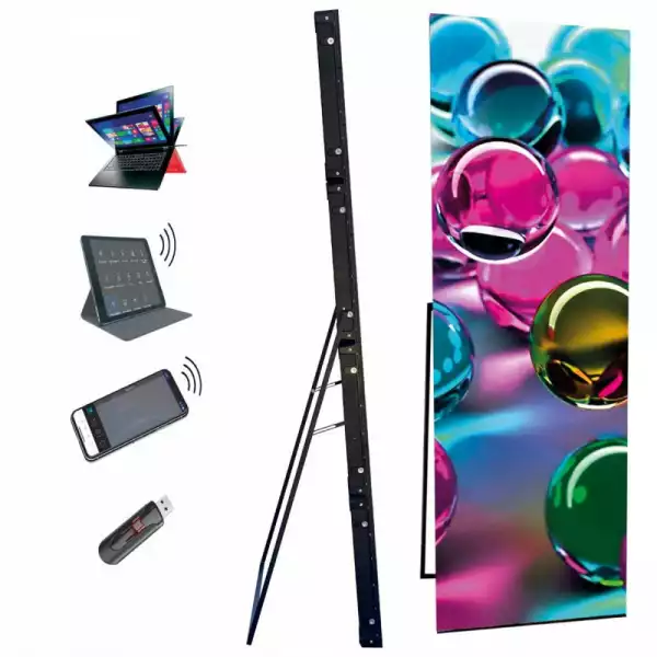 LED постер AVALED TK-PRO-IP-3, P3.07, 640mm x 1920mm, LED Panel, Die-Casting Magnesium, 1000 Nits, >3840Hz, 14-16 Bit, SMD 2020, Cooper, Space Black, Front Service, 208px x 624px, <25kg, IP40, 550W/sqm - INDOOR