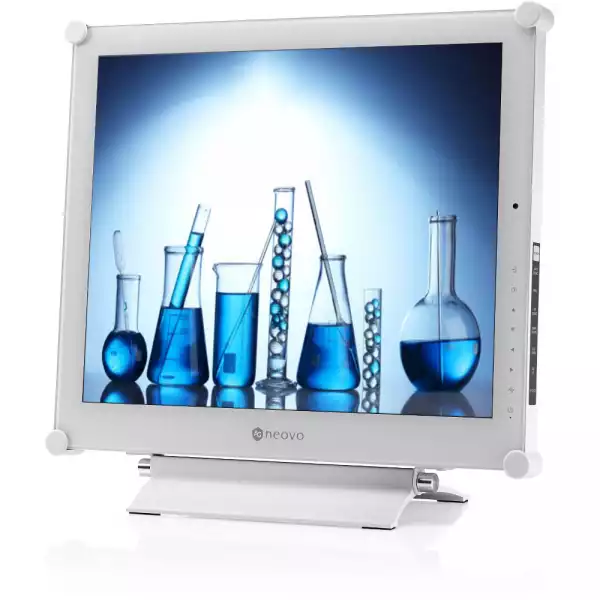 Монитор AG Neovo X-19E White 19" LED TN Panel, 9H Optical Glass, Metal Case, 1280x1024, 250cd/m2, 1000:1, 3ms, PIP, VGA, DVI, HDMI, DisplayPort, Speakers, 24/7, Touch sensor control keys, WHITE