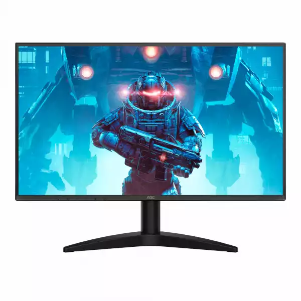 Монитор AOC 24B36X, 23.8" IPS WLED panel, Anti-Glare, 16:9, FHD 1920x1080, 0.5ms, 144Hz, 300cd/m2, 1500:1, HDR 10, Flicker Free, Low Blue Light, Adaptive Sync, HDMI, DisplayPort, Audio out, Tilt, VESA 100, Black
