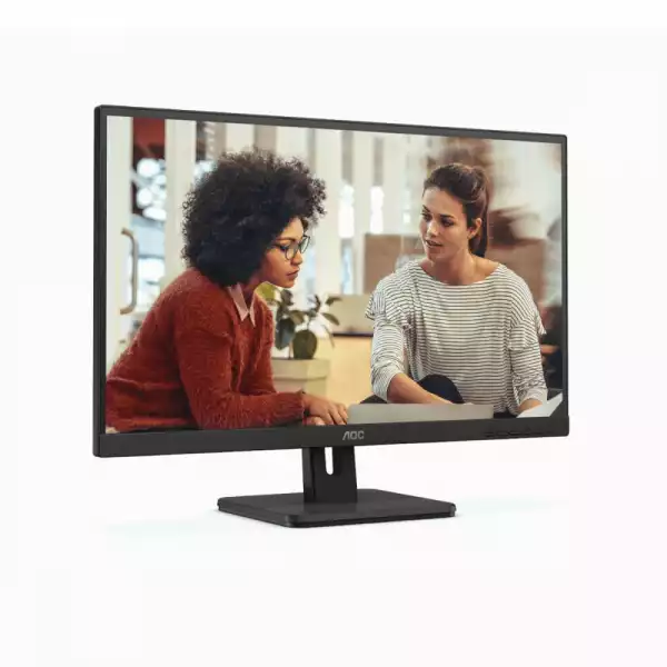 Монитор AOC 27E3UM, 27 inch VA Panel, 1920x1080, 16:9, 4ms, 300 cd/m2, 3000:1, 20M:1, Anti Glare, 3H, 3-sided frameless, Flicker-free, Low blue light, Adaptive Sync, VGA, 2x HDMI, 2x DisplayPort, 2x USB 3.2, 2x USB Out, Speakers, Tilt, VESA 100, Black
