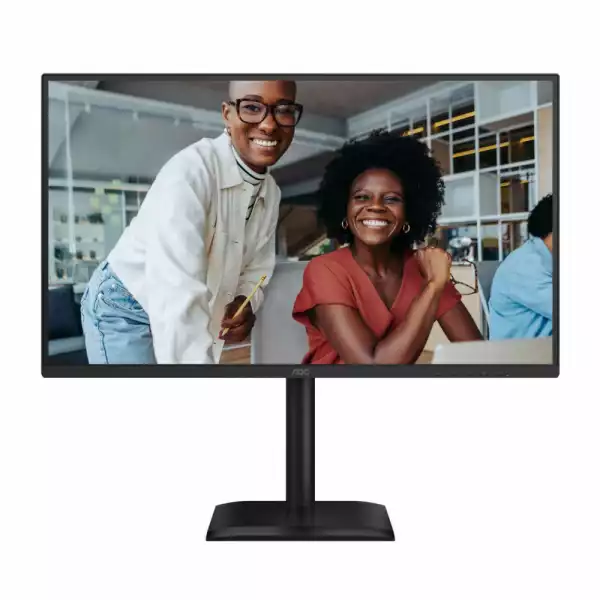 Монитор AOC 27E4U, 27", IPS panel, AG, 16:9, FHD 1920x1080, 300 cd/m2, 1500:1, 20M:1, 120Hz, 4ms, 3H, HDR Mode, Flicker- free, Anti Blue Light, Adaptive Sync, sRGB, VGA, HDMI, DP, 4x USB, Audio out, Speakers, HAS, Swivel, Tilt, Pivot, VESA 100, TCO 10, Energy class C, Black Монитор AOC 27E4U, 27", IPS panel, AG, 16:9, FHD 1920x1080, 300 cd/m2, 1500:1, 20M:1, 120Hz, 4ms, 3H, HDR Mode, Flicker- free, Anti Blue Light, Adaptive Sync, sRGB, VGA, HDMI, DP, 4x USB, Audio out, Speakers, HAS, Swivel, Tilt, Pivot, VESA 100, TCO 10, Energy class C, Black