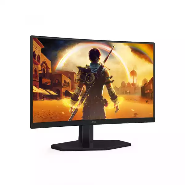 Монитор AOC C24G42E, 23.6" Gaming monitor, Curved VA panel, AG, 16:9, FHD 1920x1080, 250 cd/m2, 3000:1, 0.5ms, 180Hz, Adaptive Sync, Low Blue Light, Flicker Free, 2x HDMI, DisplayPort, Audio out, Speakers, Tilt, VESA 100, Black
