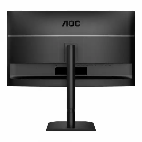 Монитор AOC Q27E4CV, 27", IPS panel, AG, 16:9, QHD 2560x1440, 350 cd/m2, 1500:1, 20M:1, 120Hz, 4ms, 3H, 4 side like, Flicker- free, Eye Comfort, Adaptive Sync, HDR mode, USB-C, HDMI, DP, 4x USB, DP out, LAN, Audio out, PD 90W, Speakers, HAS, Swivel, Tilt, Pivot, VESA 100, Black