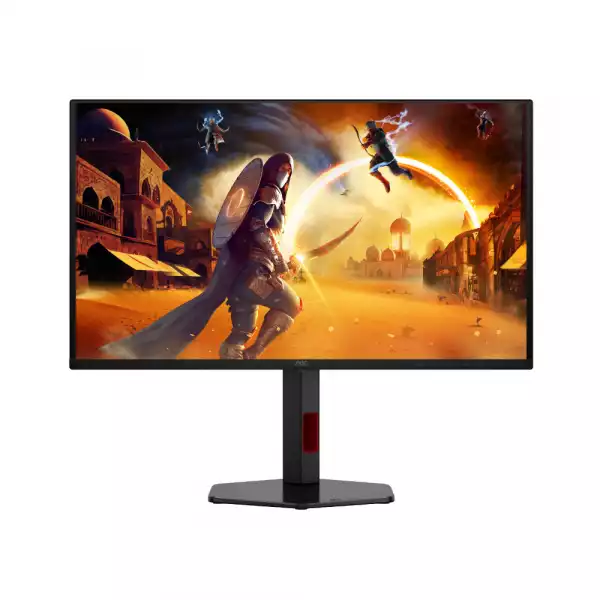 Монитор AOC Q27G4SDR, 26.5 inch Gaming monitor, QD - OLED, AR, QHD 2560x1440, 360Hz, 0.03ms, 1000cd/m2, 1.5M:1, HDR400, G-SYNC Compatible, Low Input Lag, 2x HDMI, DP, 2x USB, HAS, Swivel, Tilt, Pivot, VESA, Black