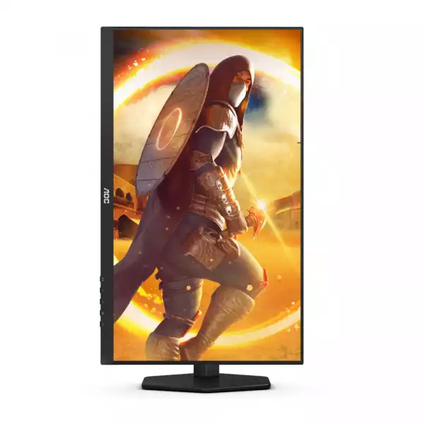 Монитор AOC Q27G4XN, 27", Gaming monitor, VA WLED, 16:9, QHD 2560x1440, 0.5ms, 180Hz, 300cd/m2, 5000:1, HDR10, FreeSync Premium, Flicker Free, Low Blue Light, G-Menu, 2x HDMI, DisplayPort, Audio Out, HAS, Swivel, Tilt, VESA 100, Black