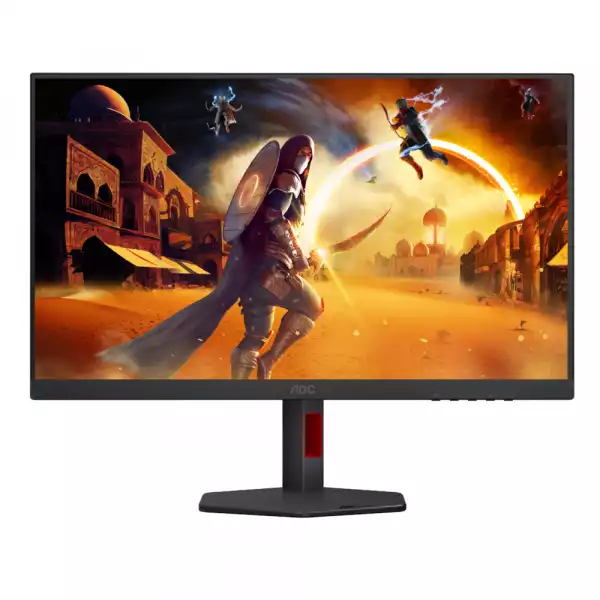 Монитор AOC U27G4R, 27", Gaming monitor, Fast IPS panel, 16:9, AG, UHD / FHD Dual Frame Monitor, 400cd/m2, 1000:1, UHD 0.5ms / FHD 0.3ms, UHD160Hz / FHD 320Hz, HDR 400, Adaptive Sync, PiP + PbP, Flicker Free, 2x HDMI, DP, 4x USB, Audio out, HAS, Swivel, Tilt, Pivot, VESA 100, Black Монитор AOC U27G4R, 27", Gaming monitor, Fast IPS panel, 16:9, AG, UHD / FHD Dual Frame Monitor, 400cd/m2, 1000:1, UHD 0.5ms / FHD 0.3ms, UHD160Hz / FHD 320Hz, HDR 400, Adaptive Sync, PiP + PbP, Flicker Free, 2x HDMI, DP, 4x USB, Audio out, HAS, Swivel, Tilt, Pivot, VESA 100, Black