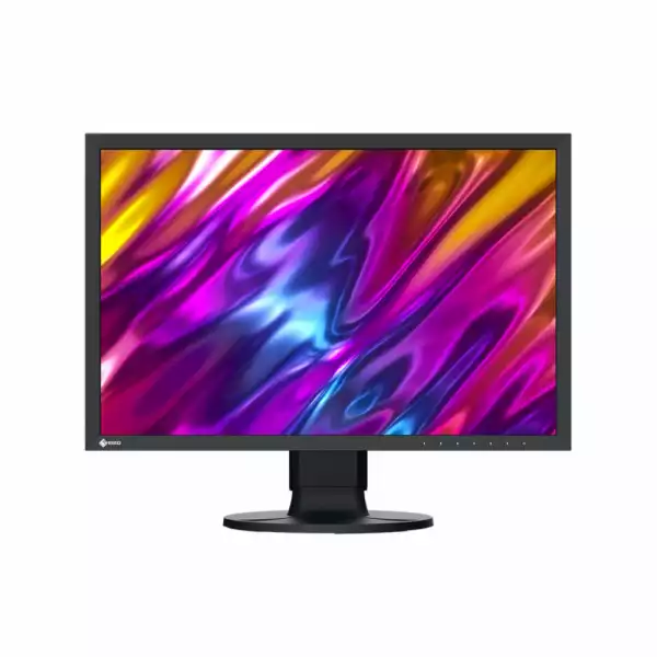 Монитор EIZO CS2400S, 24.1" IPS (Wide Gamut) panel, 16:10, WUXGA 1920x1200, 410cd/m2, 1350:1, 19ms, 60Hz, Hardware calibration, DUE, Flicker Free, HDMI, DisplayPort, USB-C, 4x USB-A, HAS, Swivel, Tilt, Pivot, Adobe RGB, sRGB, DCI-P3, ISO Coated V2, VESA 100, Black