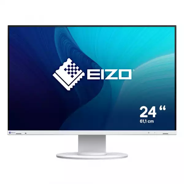 Монитор EIZO EV2410R-WT, 24.1" IPS LED panel, 16:10, WUXGA 1920x1200, 350cd/m2, 1300:1, 5ms, sRGB, DICOM tone curve, Auto EcoView, Flicker Free, Speakers, VGA, HDMI, DVI-D, DP, 4x USB, Audio, HAS, Swivel, Tilt, Pivot, VESA 100, White