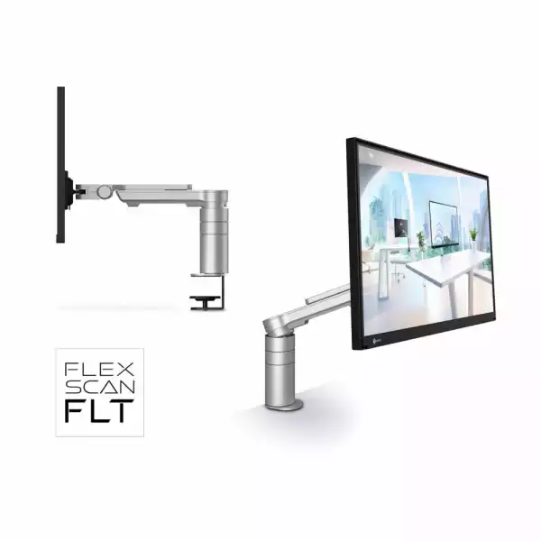 Монитор EIZO FLT FlexScan, 23.8", IPS panel, 16:9, FHD 1920x1080, 250 cd/m2, 1000:1, 5ms GtG, USB-C, USB-C out, PD up to 60W, Auto EcoView, DICOM tone curve, Flicker Free, incl. Mounting arm and clamp, Power supply, VESA 100, EPEAT Gold, Climate +, A energy class, Black