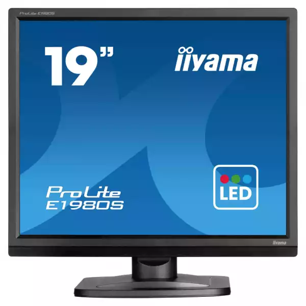 Монитор IIYAMA E1980S-B1, 19 inch, TN panel, 1280x1024, 5:4, 250 cd/m2, 1000:1, 3ms, 75Hz, HDMI, DP, Speakers, Tilt, VESA 100, Black