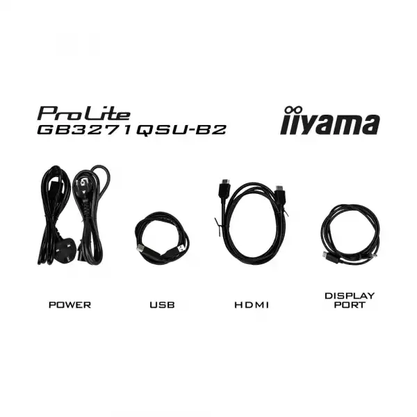 Монитор IIYAMA GB3271QSU-B2, 31.5" Gaming monitor, IPS panel, QHD 2560x1440, 400cd/m2, 1000:1, 80M:1, 180Hz, 1ms, HDR, FreeSync Premium, Flicker free, 2x HDMI, DP, 2x USB-C, 2x USB, Audio out, Speakers, HAS, Swivel, Tilt, VESA 100, Black Монитор IIYAMA GB3271QSU-B2, 31.5" Gaming monitor, IPS panel, QHD 2560x1440, 400cd/m2, 1000:1, 80M:1, 180Hz, 1ms, HDR, FreeSync Premium, Flicker free, 2x HDMI, DP, 2x USB-C, 2x USB, Audio out, Speakers, HAS, Swivel, Tilt, VESA 100, Black