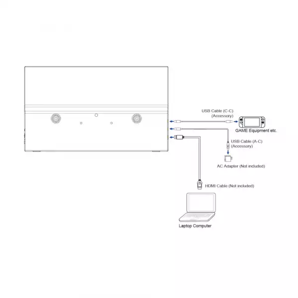Монитор IIYAMA P1671HSC-B1, 15.6" Portable monitor, IPS LED panel, Anti-Glare, 16:9, FHD 1920x1080, 250cd/m2, 1000:1, 5M:1, 3ms, 60Hz, Flicker free, Adaptive Sync, mini HDMI, 2x USB-C, Audio out, Speakers, Tilt, Leather cover, Black
