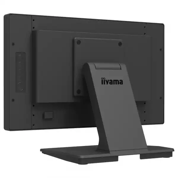 Монитор IIYAMA T1634MC-B1S, 15.6", Touch monitor, Projective capacitive, IPS LED Panel, 16:9, 450cd/m2, 700:1, 25ms, 7H, IP65 Front, Anti-fingerprint coating, Palm rejection, VGA, HDMI, DisplayPort, External control pad TOUCHV01, Tilt, Landscape, Face up, VESA 100, Black
