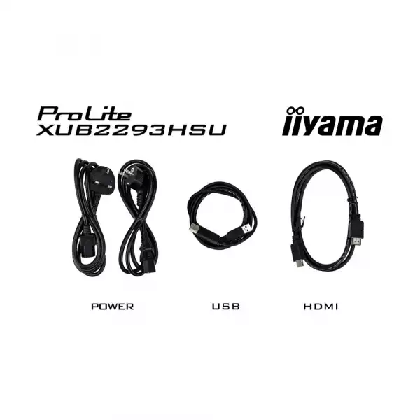Монитор IIYAMA XUB2293HSU-B7, 21.5", IPS panel, 16:9, AG, FHD 1920x1080, 300cd/m2, 1000:1, 80M:1, 100Hz, 1ms, Flicker free, Blue light reducer, HDMI, DP, 2x USB, Audio out, Speakers, HAS, Swivel, Tilt, Pivot, VESA 100, Black Монитор IIYAMA XUB2293HSU-B7, 21.5", IPS panel, 16:9, AG, FHD 1920x1080, 300cd/m2, 1000:1, 80M:1, 100Hz, 1ms, Flicker free, Blue light reducer, HDMI, DP, 2x USB, Audio out, Speakers, HAS, Swivel, Tilt, Pivot, VESA 100, Black