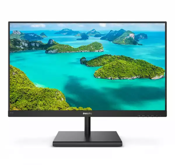 Монитор Philips 245E1S/00 23.8" LED, IPS panel, 16:9, 2560x1440, 4ms, 250cd/m2, Display port, HDMI, VGA