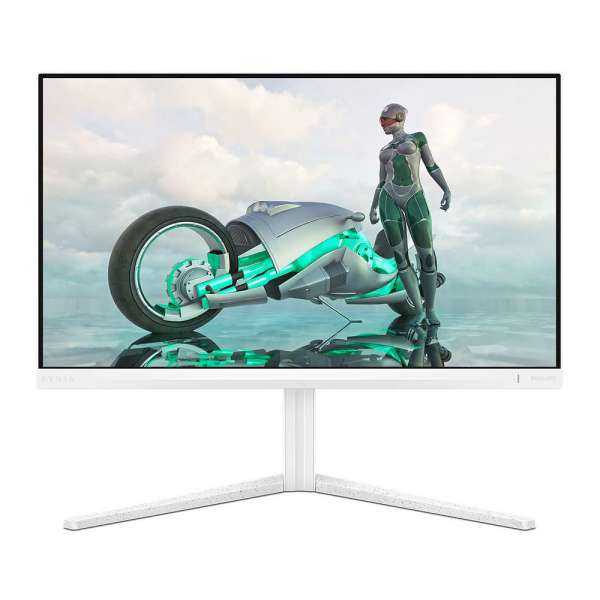 Монитор Philips 24M2N3201A/00, 23.8" IPS WLED panel, AG, 16:9, FHD 1920x1080, 300cd/m2, 1000:1, 0.5ms, 180Hz, sRGB, DCI-P3, HDR 10, SmartContrast, Low Input Lag, 2x HDMI, DisplayPort, Audio out, Speakers, HAS, Swivel, Tilt, Pivot, VESA 100, White