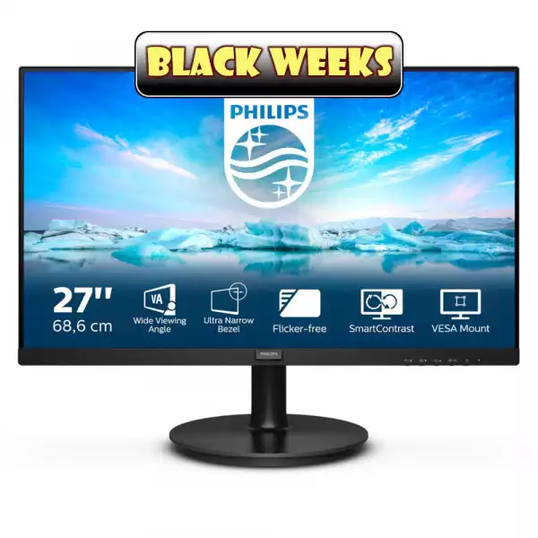 Монитор Philips 271V8LA/00 27 inch VA panel WLED, 1920x1080 16:9, 4ms, 250cd/m2, HDMI, VGA, speakers Монитор Philips 271V8LA/00 27 inch VA panel WLED, 1920x1080 16:9, 4ms, 250cd/m2, HDMI, VGA, speakers