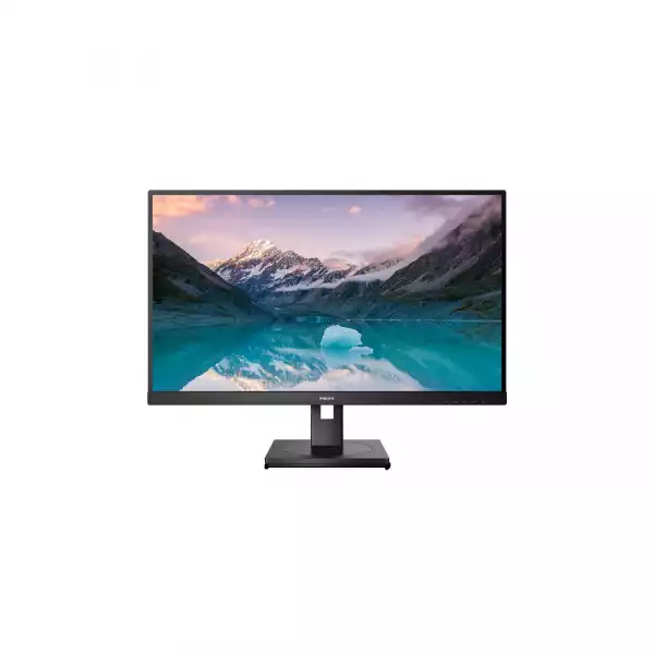 Монитор Philips 275S9JML/00, 27" VA LCD Panel, Anti-Glare, 2560x1440, 16:9, 4ms, 75Hz, 300cd/m2, 4000:1, 50M:1, SmartImage, Flicker-free, Low Blue, HDMI, HDCP, DP, 2x USB 3.2, Speakers, HAS, Swivel, Tilt, Pivot, VESA 100, Black