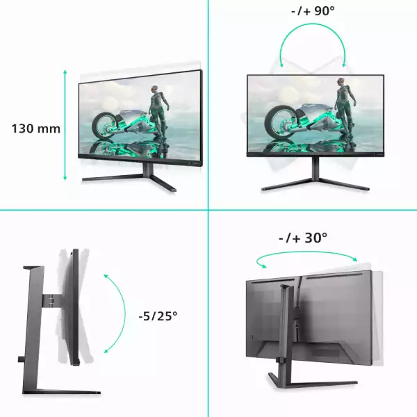 Монитор Philips 27M2N3800A/00, 27", Evnia gaming monitor, Dual Mode, Fast IPS panel, AG, UHD / FHD, 160Hz / 320Hz, 450cd/m2, 1000:1, 0.5ms, DisplayHDR 400, DCI-P3, Adaptive sync, 2x HDMI, DP, Audio out, Speakers, HAS, Swivel, Tilt, Pivot, PIP/PBP mode, VESA 100, Black Монитор Philips 27M2N3800A/00, 27", Evnia gaming monitor, Dual Mode, Fast IPS panel, AG, UHD / FHD, 160Hz / 320Hz, 450cd/m2, 1000:1, 0.5ms, DisplayHDR 400, DCI-P3, Adaptive sync, 2x HDMI, DP, Audio out, Speakers, HAS, Swivel, Tilt, Pivot, PIP/PBP mode, VESA 100, Black