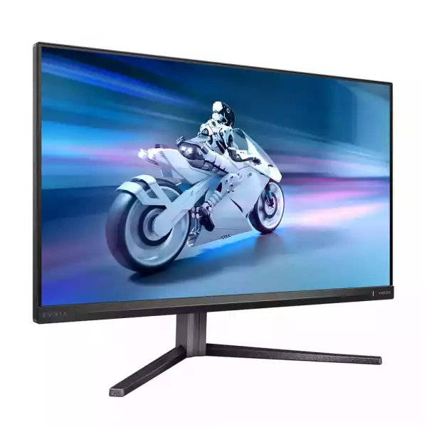 Монитор Philips 27M2N5500/00, 27", Evnia gaming monitor, IPS panel, AG, 16:9, QHD 2560x1440, 350cd/m2, 1200:1, 0.5ms, 180Hz, HDR400, Flicker-free, Low Blue Mode, Free Sync, Low Input Lag, 2x HDMI, DP, Audio Out, HAS, Swivel, Tilt, Pivot, VESA 100, Black