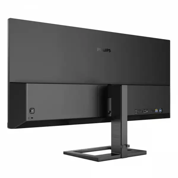 Монитор Philips 346E2LAE/00, 34", VA W- LED Panel, 21:9, 3440x1440, 100Hz, 4ms, 300cd/m2, 4000:1, AntiGlare, 3H, Low Blue Mode, Flicker-free, SmartImage game, FreeSync, HDMI, DisplayPort, USB-C with PD, 4x USB 3.2, HDCP, Audio Out, Speakers, MultiView, HAS, Tilt, VESA 100, Black