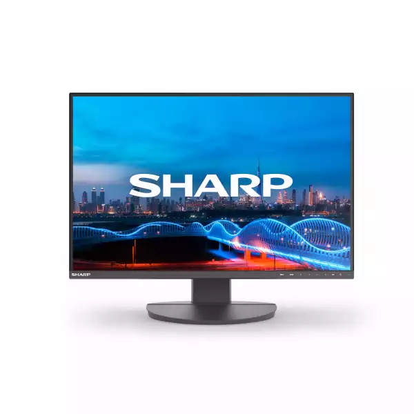 Монитор SHARP EA241W, 24 inch, IPS panel, 16:10, WUXGA 1920x1200, sRGB, 300cd/m2, 1000:1, 5ms, VGA, DVI-D, DP, HDMI, 3x USB, Speakers, HAS, Swivel, Tilt, Pivot, Flicker-free, Low Blue Light, VESA 100, Black, DDEA241W