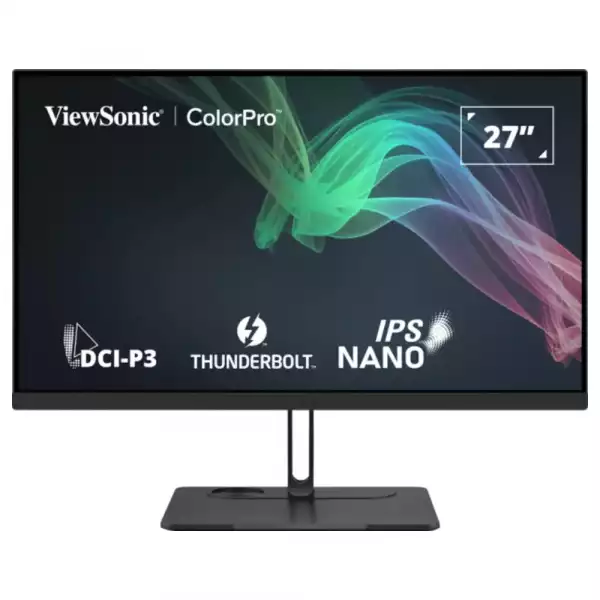 Монитор ViewSonic VP2776T-4K, 27", IPS panel, 4K UHD 3840x2160, AG, 400cd/m2, 2000:1, 5ms, 60Hz, sRGB, Adobe RGB, DCI- P3, REC709, SMPTE-C, Hardware calibration, Thunderbolt 4, TB 4 Out, 2x HDMI, DP, LAN, USB-C, 4x USB, Speakers, HAS, Swivel, Tilt, Pivot, VESA 100, Black