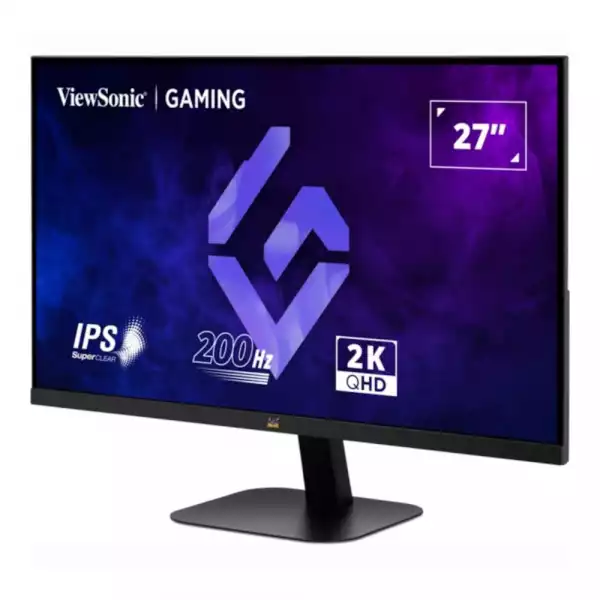 Монитор ViewSonic VX2757-2K-PRO, 27 inch, IPS panel, AG, QHD 2560x1440, 200Hz, 300cd/m2, 1000:1, 1ms, HDR 10, VRR, G-Sync compatible, Flicker-Free, 2x HDMI, DP, Audio Out, Tilt, VESA 75, Black